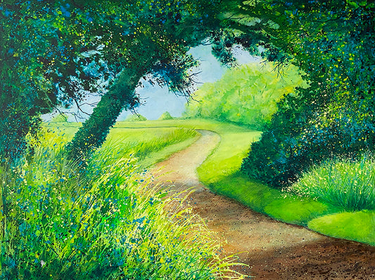 Country Lane - Mixed Media Painting - Beverley Perry